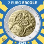 fronte moneta da 2 euro Francia 2024 la lotta di ercole