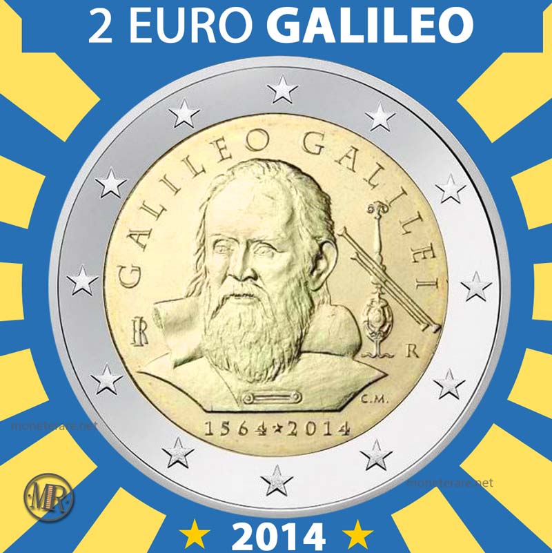 2 Euro Galileo Galilei 2014