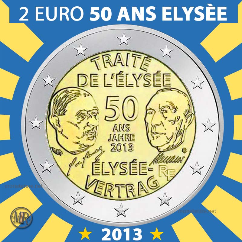 2 Euro 2013 Germania Traitè de l'èlyseèe