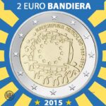 2 Euro 2015 Germania Bandiera Europea