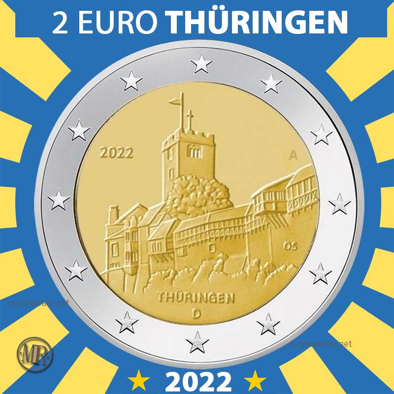 2 Euro 2022 Germania Thüringen