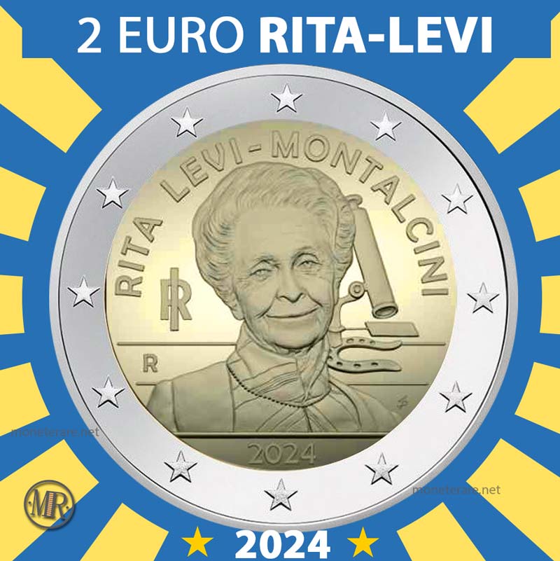 2 euro 2024 commemorativi di rita levi-montalcini