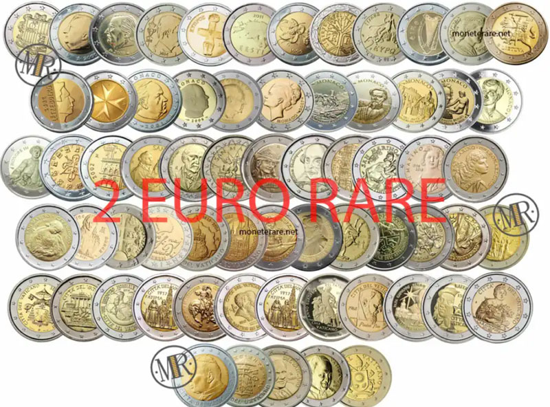 Catalogo delle monete da 2 euro rare