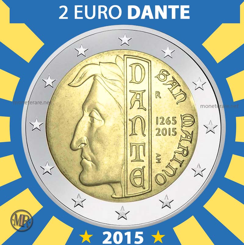 2 Euro San Marino Dante 2015