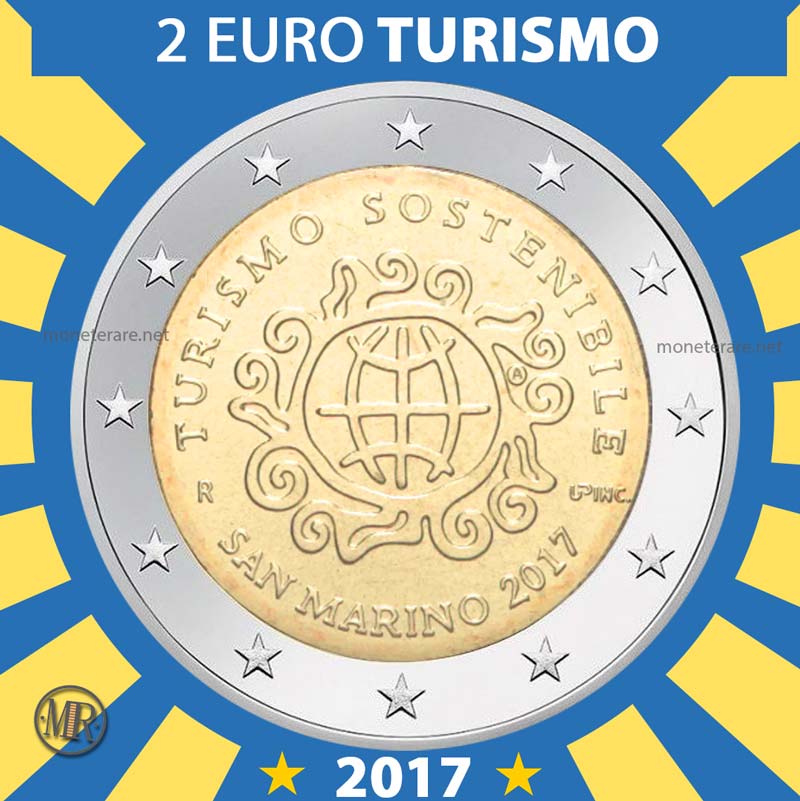 2 euro San Marino 2017 Turismo Sostenibile