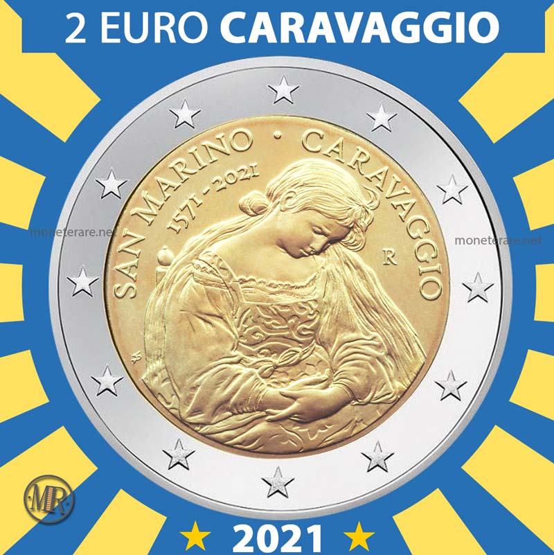 2 Euro 2021 San Marino Caravaggio