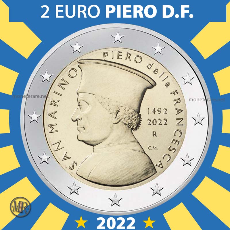 2 euro san marino 2022 Piero della Francesca