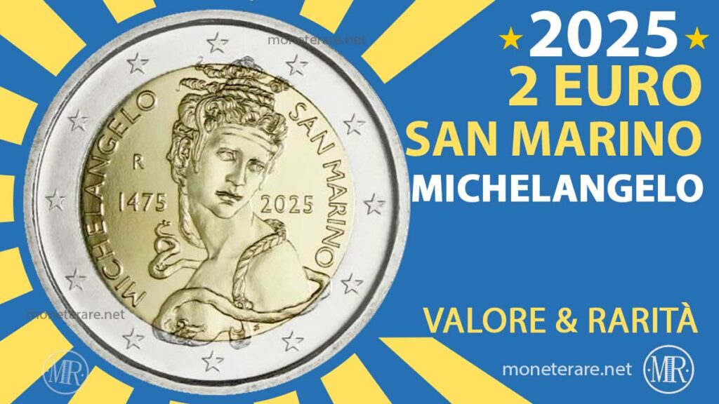 2 euro san marino 2025 per michelangelo