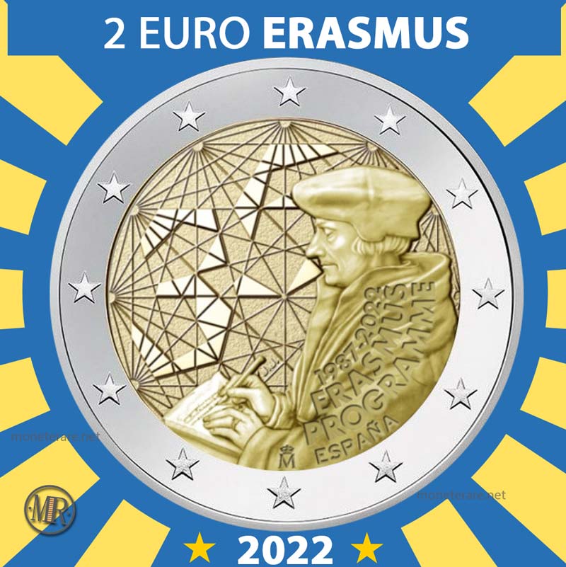 2 Euro Spagna 2022 Erasmus