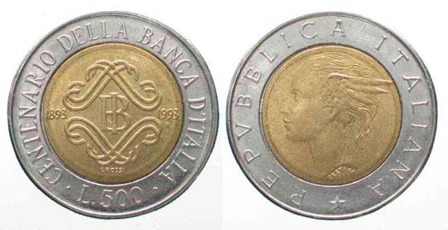 500 Lire of Bank of Italy Lira
