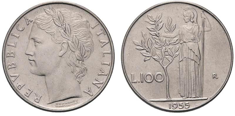 100 Lire Coin Discover The Value Of 100 Lire Of 1955 1956