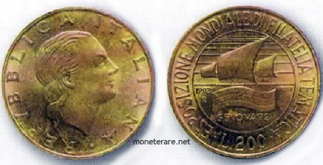 200 lire 1992
