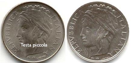 100 Lire rare Turrita Testa Piccola 100 Lire Turrita Testa Piccola