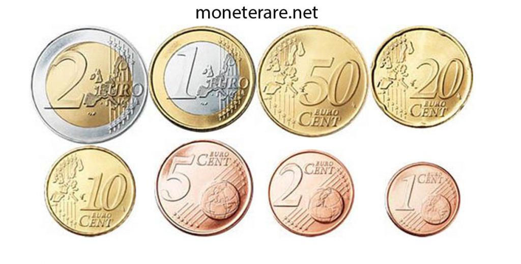 eurocollezione: i tagli delle monete dell'euro