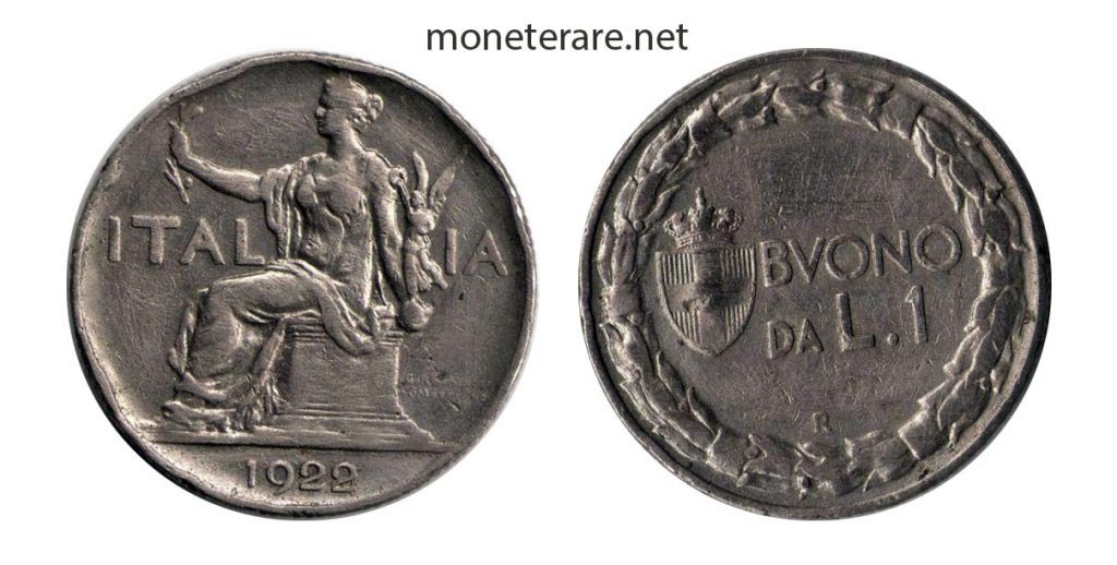 1 Lira Buono 1922 1935 1 Lira Buono 1922 1935