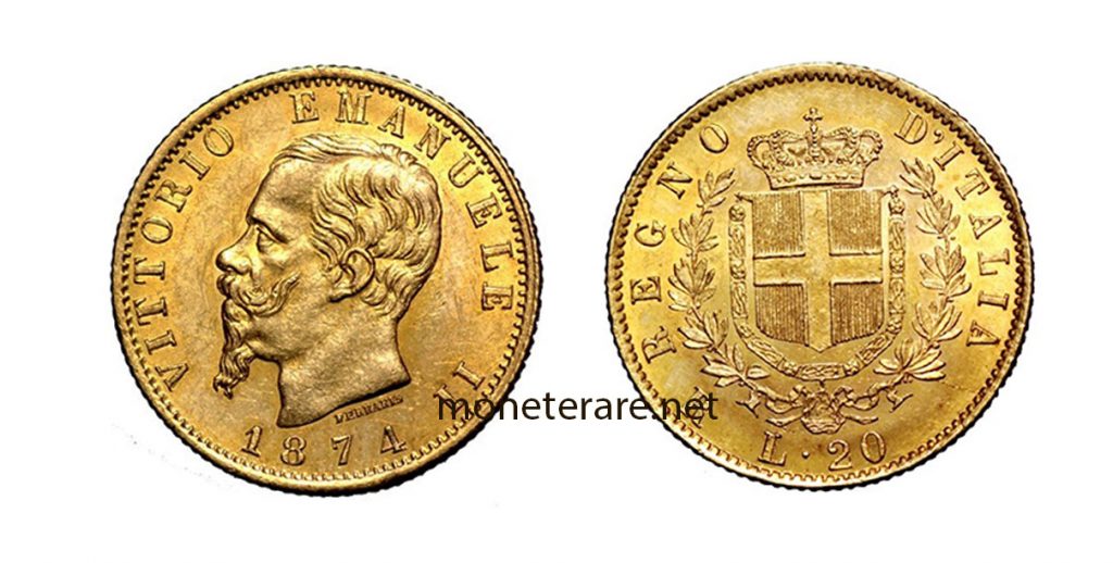 Marengo Vittorio Emanuele II - 20 lire oro