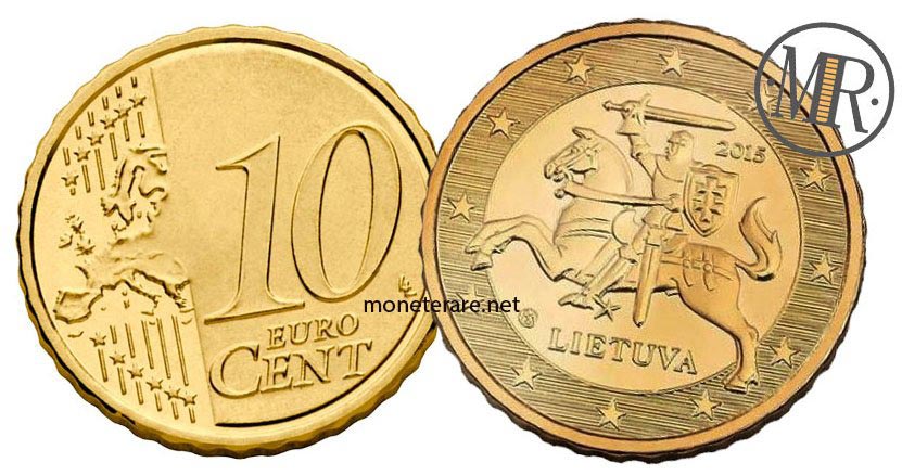 10 cents Lithuanian Euro Coins