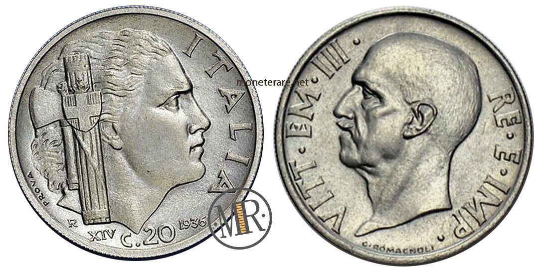 20 Centesimi 1936 Impero PROVA 20 Centesimi 1936 Impero PROVA