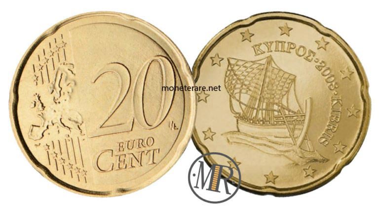 Cyprus Euro Coins Value Info And Rarity Of All The Cypriot Euro Coins   20 Centesimi Cipro Eurocollezione 768x423 