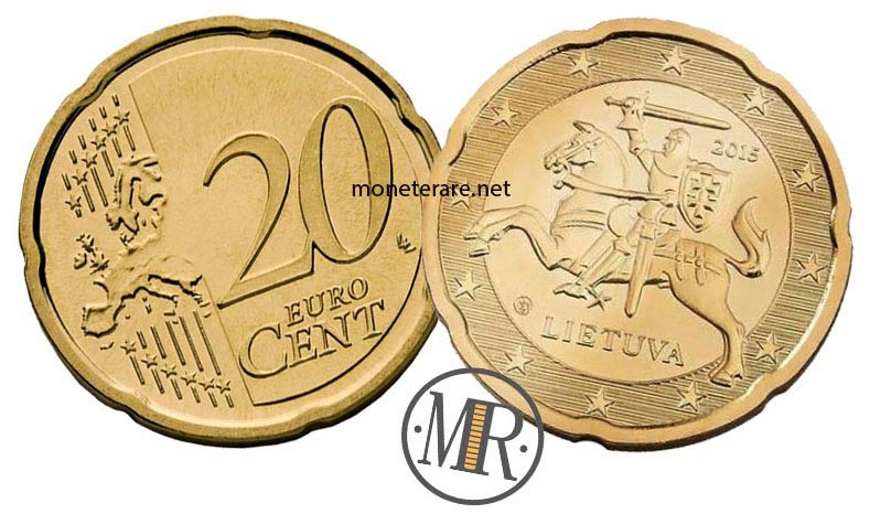 20 cents Lithuanian Euro Coins