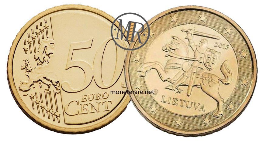 50 cents Lithuanian Euro Coins
