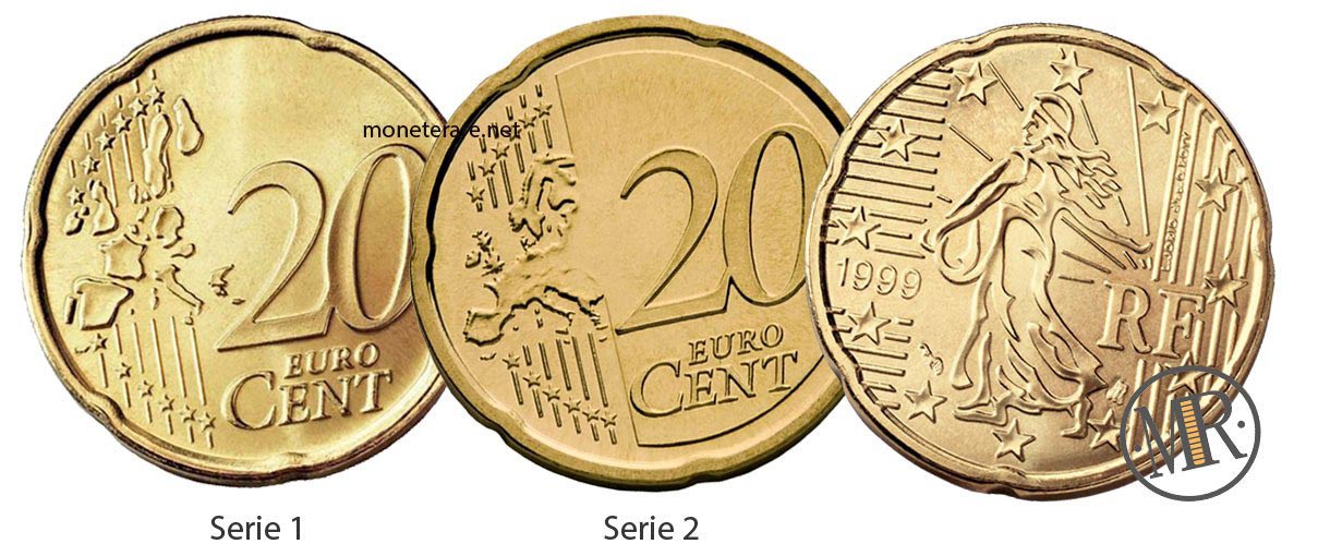 20 Centesimi Francia Prima e Seconda serie 20 Centesimi Francia Prima e Seconda serie