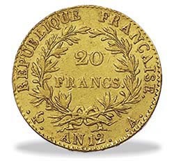 moneta 20 franchi marengo d'oro