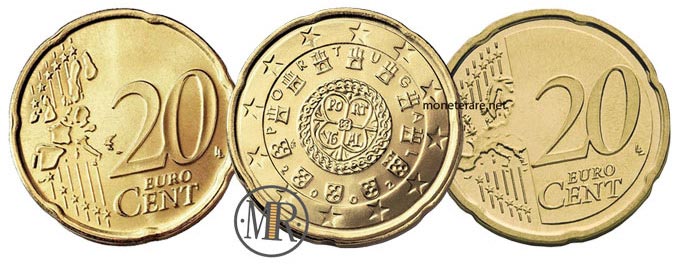20 centesimi di euro portogallo