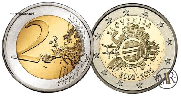 2 Euro Commemorativi Slovenia 2012