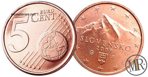 5 Centesimi Euro Slovacchia