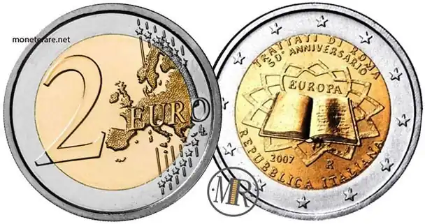 2 Euro Italia 2007 Cinquantenario dei Trattati di Roma