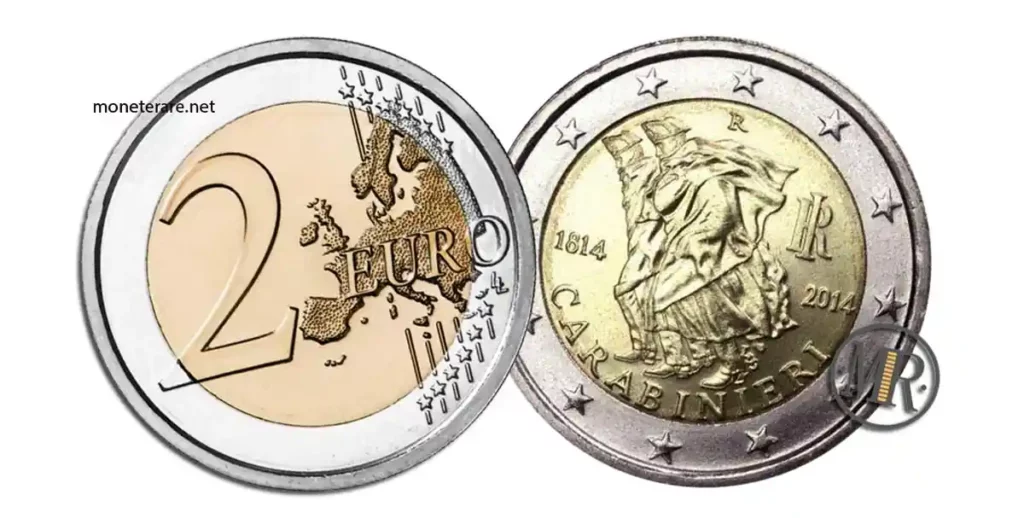 2 euro carabinieri 2014 valore