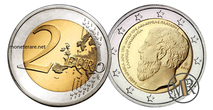 2 Euro Commemorativi Grecia 2013 Accademia di Platone