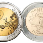 2 Euro Commemorativi Spagna 2007 Trattati di Roma