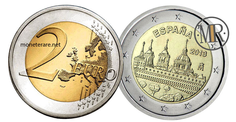 2 Euro Spagna 2013 Commemorativi  San Lorenzo del Escorial 