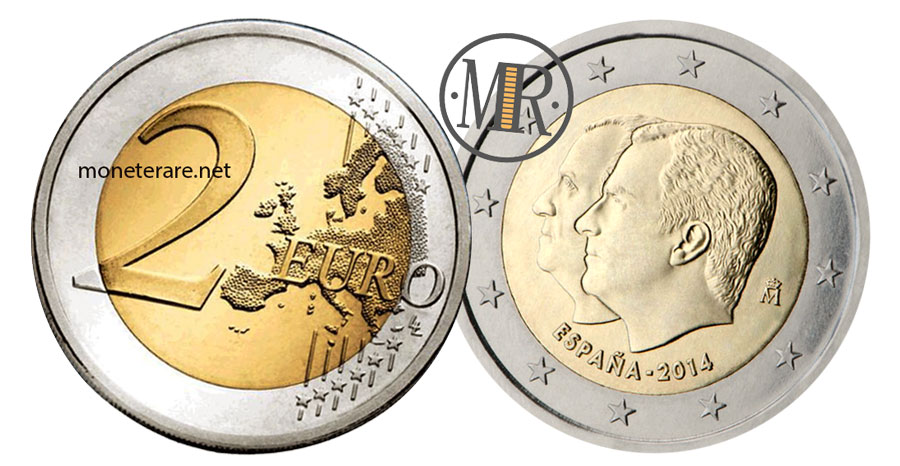 2 Euro Commemorativi Spagna 2014 Successione al Trono