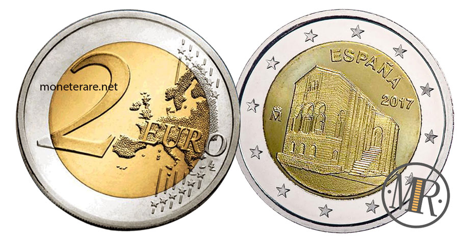 2 Euro Commemorativi Spagna 2017 Chiesa di Santa Maria del Naranco