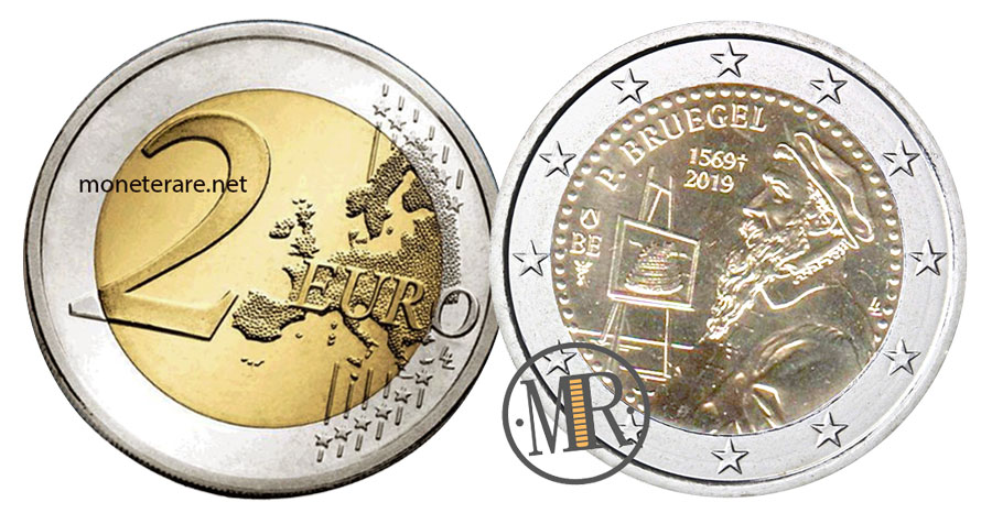 2 Euro Commemorativi Belgio 2019 Pieter Bruegel il Vecchio