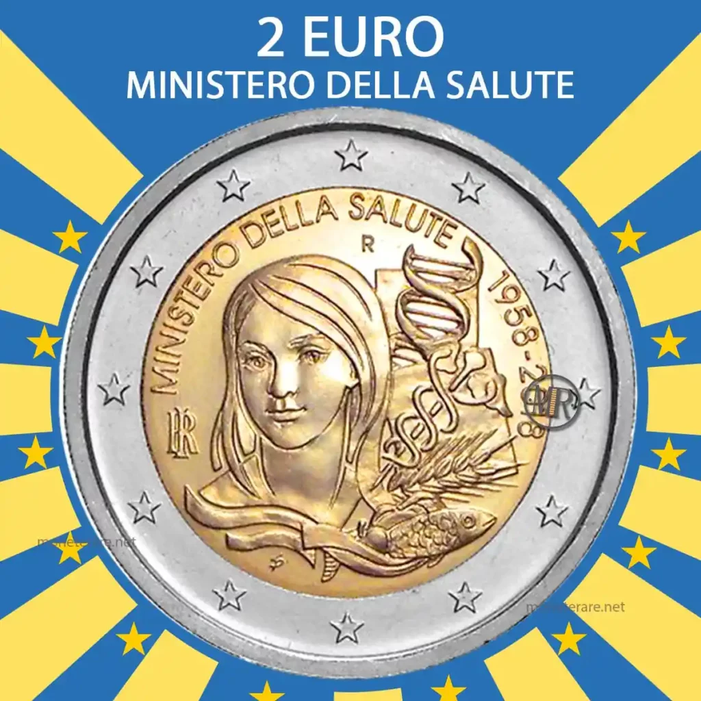 2 euro ministero della salute 1958 2018 valore