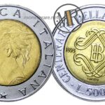 500 Lire Bimetalliche Italia Banca d'Italia