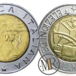 500 Lire Bimetalliche Italia Elezioni Parlamento