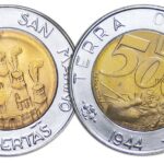 500 Lire San Marino 1991 Bimetalliche Terra Ospitale