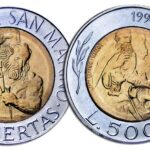 500 Lire San Marino Bimetalliche 1994 la Donna Felicissima