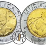 500 Lire San Marino Bimetalliche 1997 La Musica suonatrice