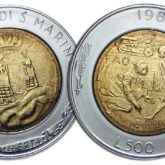 500 lire bimetalliche San Marino 1982 Lotta contro la fame nel mondo