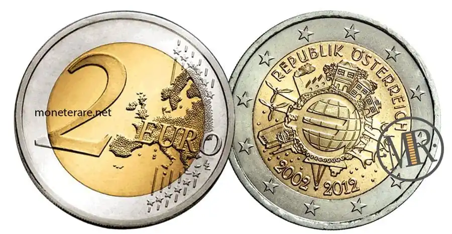 2 Euro Commemorativi Austria 2012 Euro