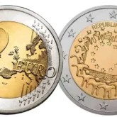 2 Euro Austria 2015 Bandiera Europea