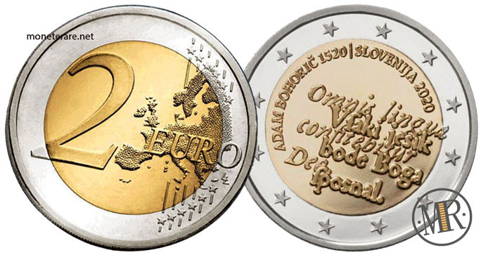 2 Euro Commemorativi Slovenia 2020 Adam Bohoric