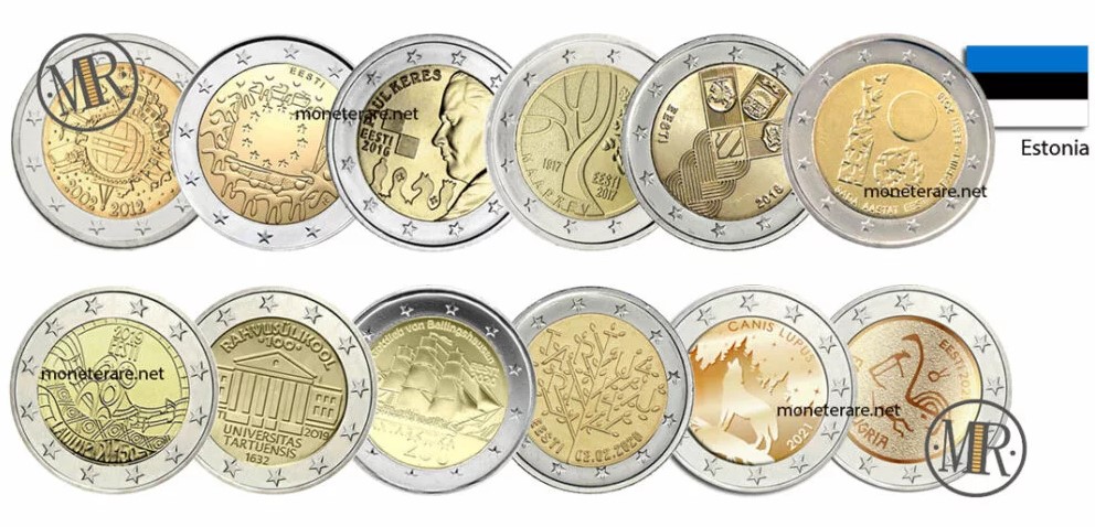 2 Euro Commemorative Estonia coins