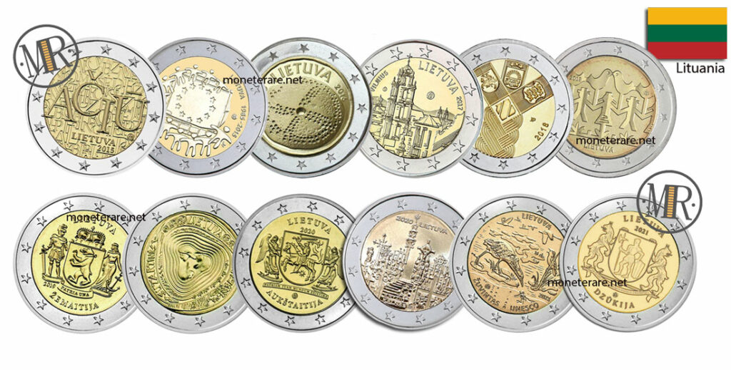2 Euro Commemorativi Lituania 